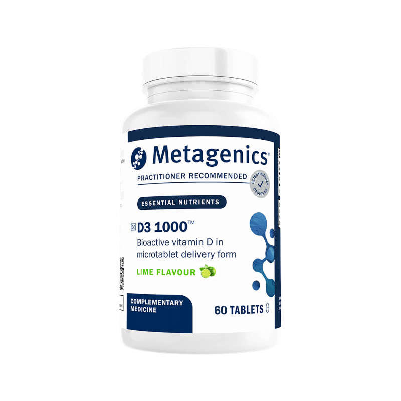 Metagenics Daily D3 1000 60s Upgraded Formula Lime Flavour