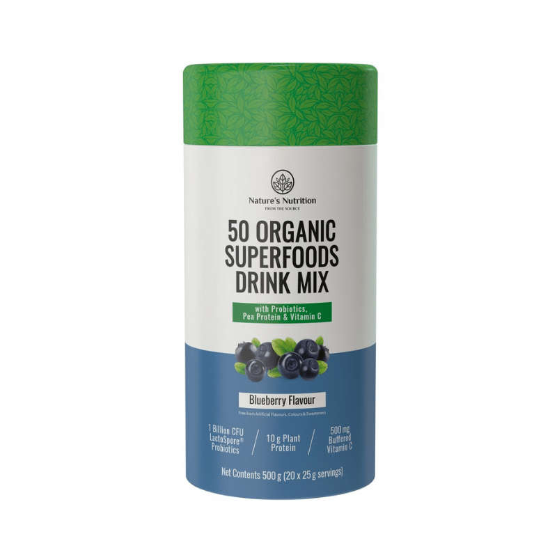 Nature's Nutrition Blueberry Superfoods Drink 500g