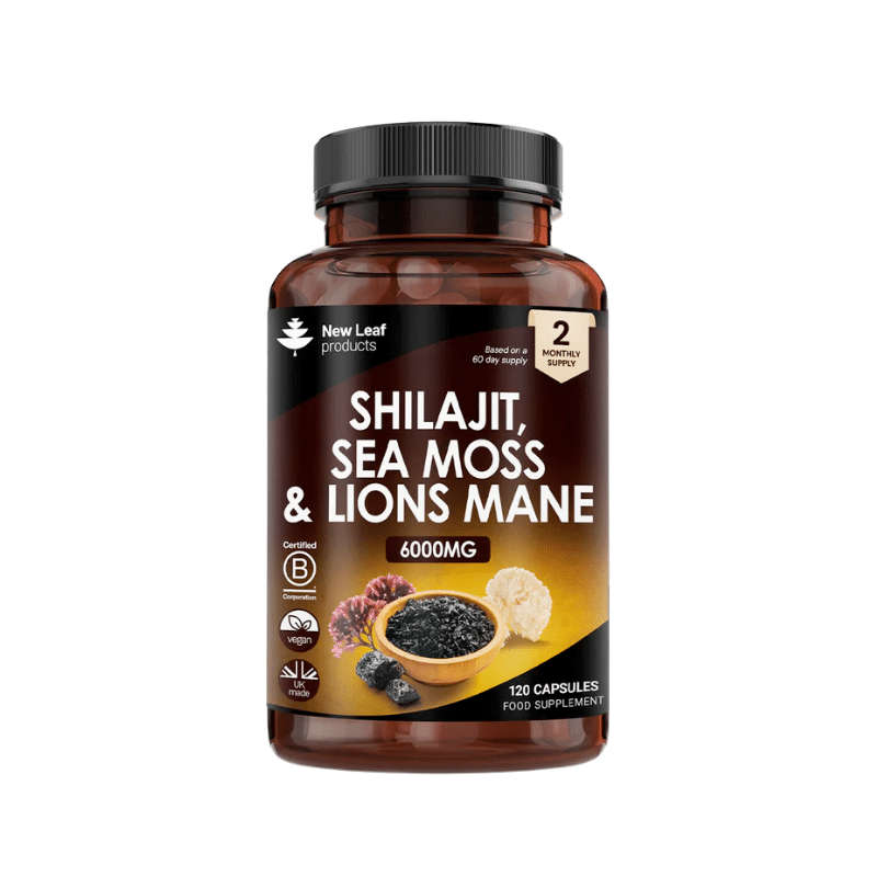 New Leaf Shilajit, Sea Moss & Lions Mane 120