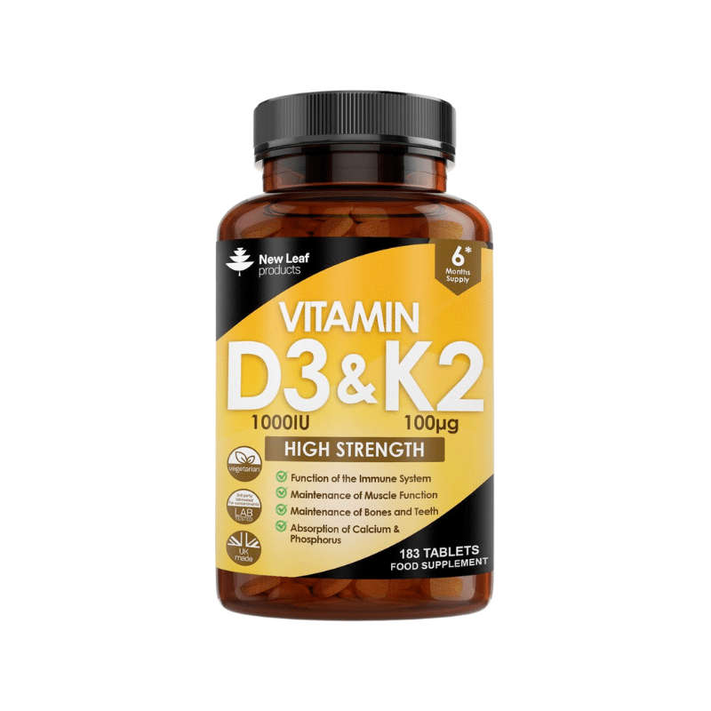 New Leaf Vitamin D3 1000iu + K2 183