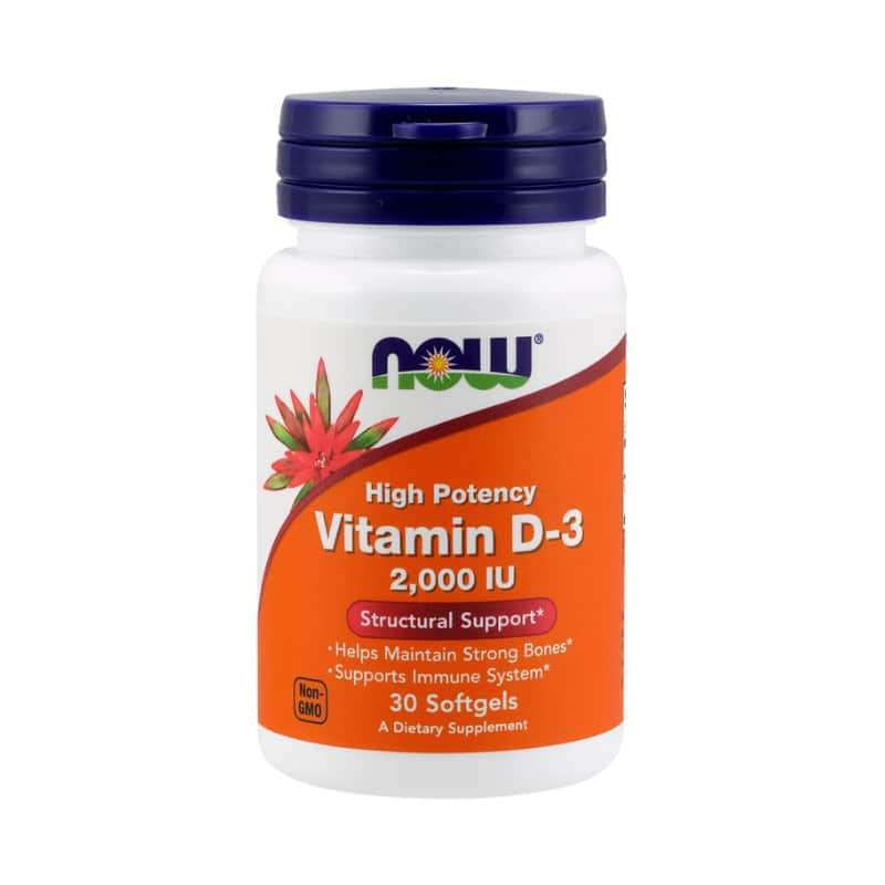 Now Foods Vitamin D3 2000iu Softgels 30s