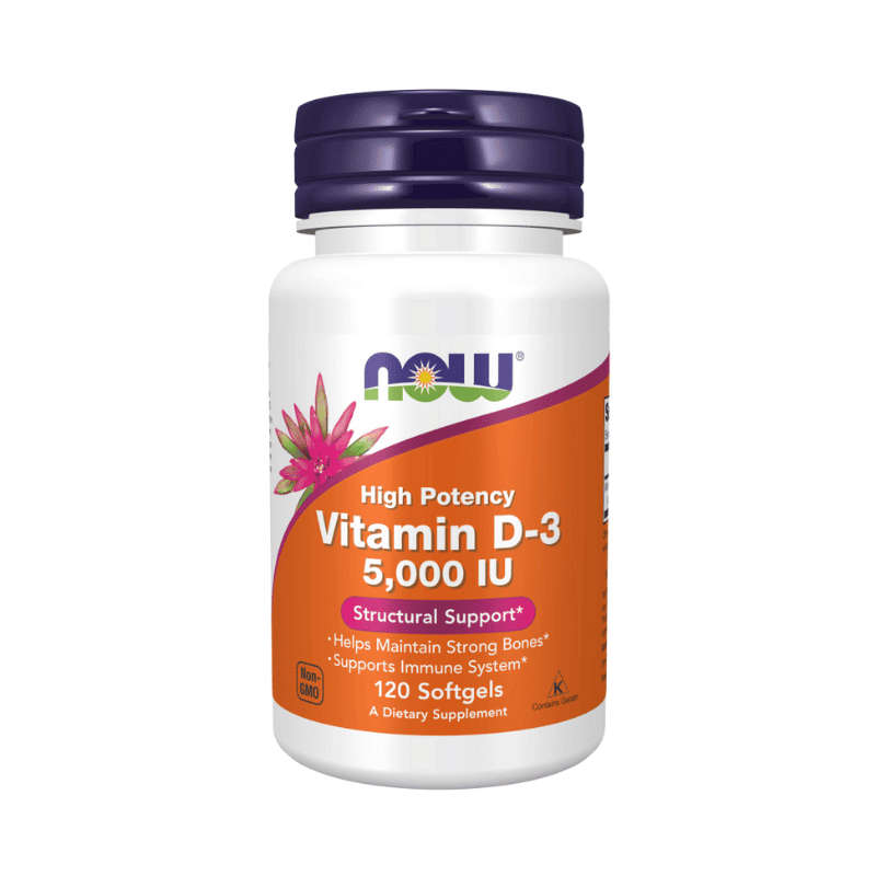 Now Foods Vitamin D3 5000IU Softgels 120s