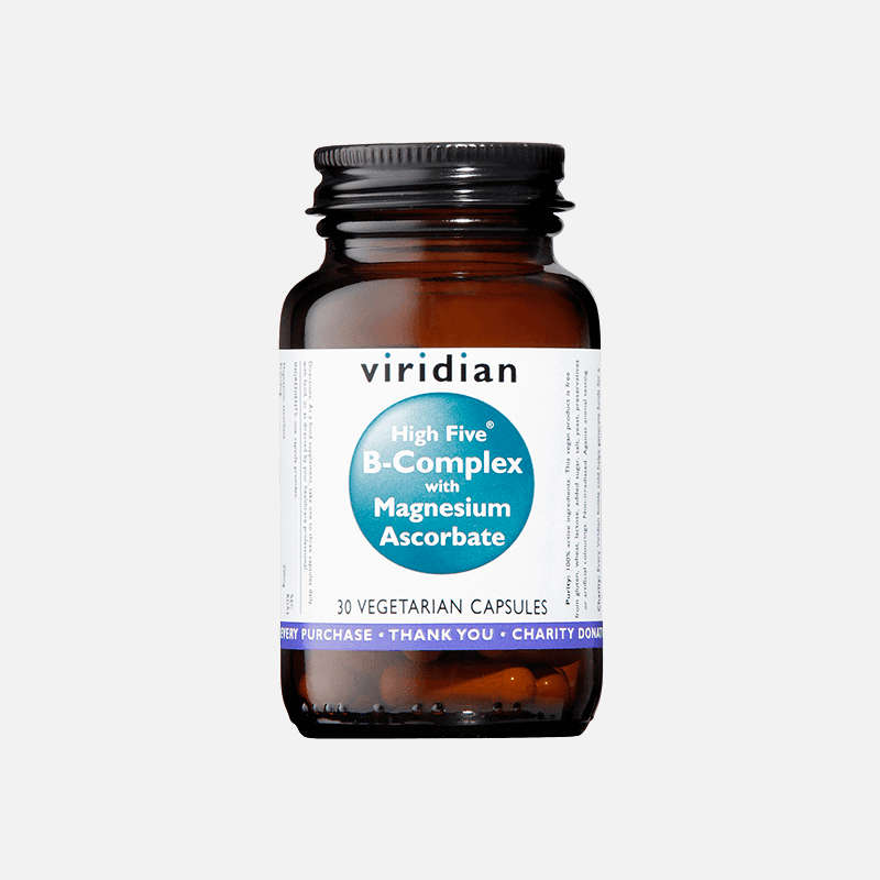 Viridian Nutrition High Five B-Complex w/ Mag Ascorbate 30