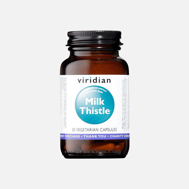 Viridian Nutrition Milk Thistle Herb and Seed Extract Veg Caps 30's