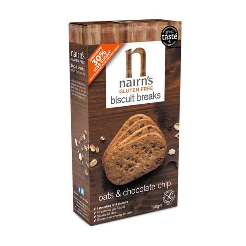 Nairn's Chocolate Chip Biscuit Breaks Gluten Free