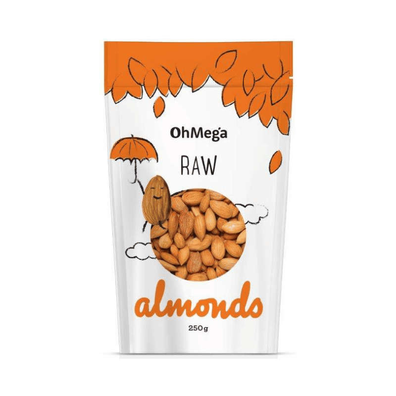 OhMega Raw Almonds 250g
