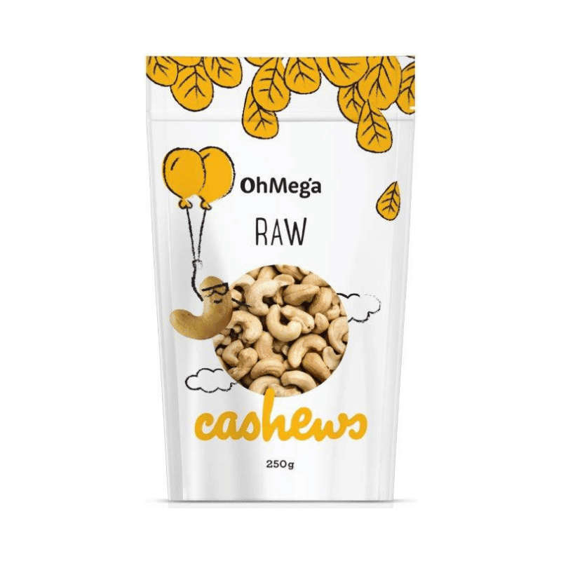 OhMega Raw Cashews 250g