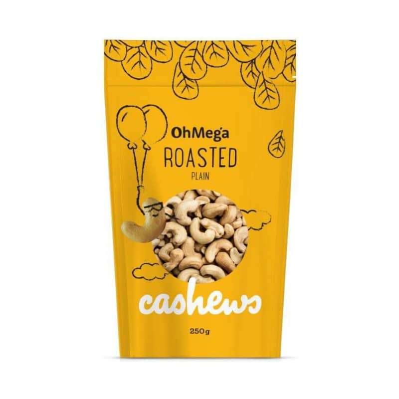 OhMega Roasted Cashews 250g