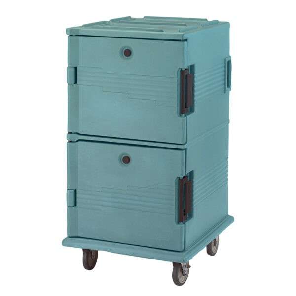 Upc Front Loader 1600 Series Slate Blue 72cm W X 82cm D X135cm H  Two Compartment With Wheels
