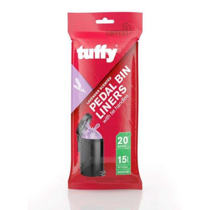 Tuffy Lavender Pedal Bin Liners 20'S 20X20