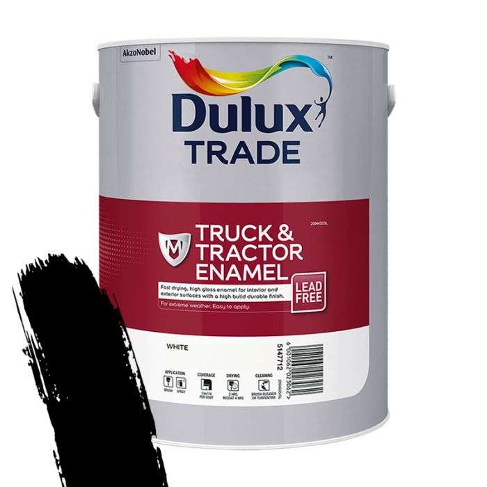Dulux Trade Truck & Tractor Black 1L