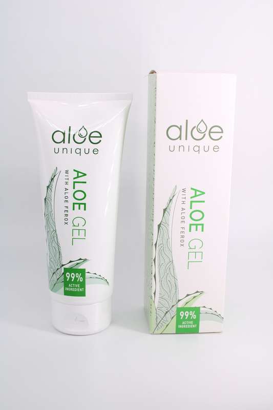 Aloe Unique Aloe Gel with Aloe Ferox  99% Pure Hydration & Skin Relief