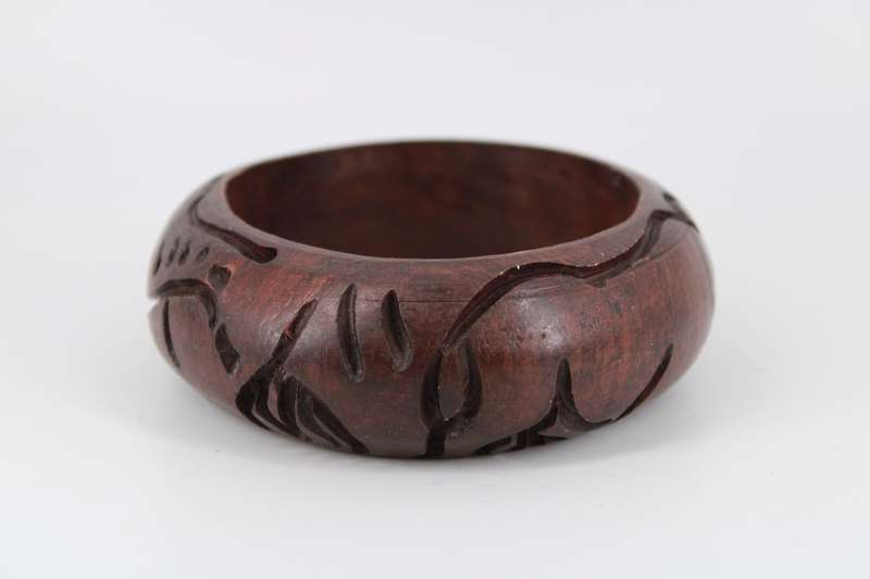 Hand-Carved Wooden Stand  Decorative Display Holder with Carved Details