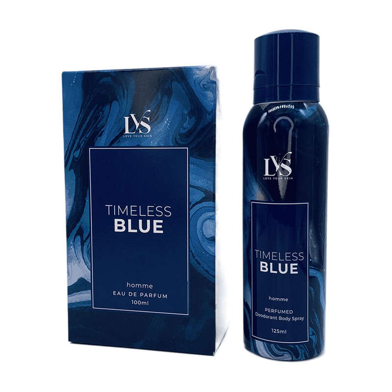 LYS Homme Timeless Blue Eau de Parfum  Long-Lasting Woody Aromatic Scent
