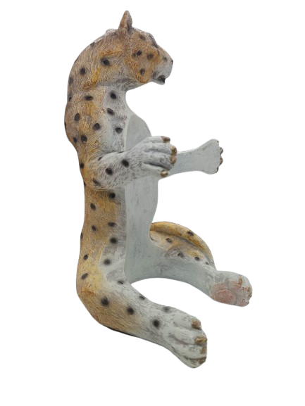Leopard Wine Holder  Elegant & Wild Safari-Themed Bottle Display
