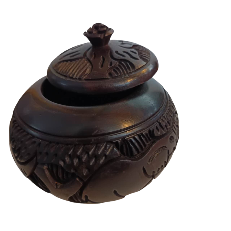 Ebony Handmade Sugar Bowl  Elegant & Functional Décor
