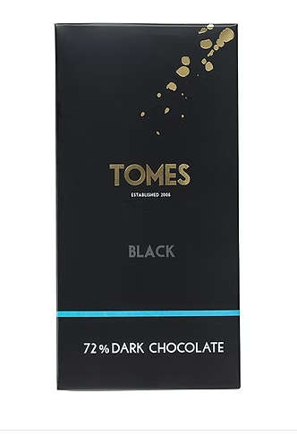 Tomes Black 72% Dark Chocolate 80g