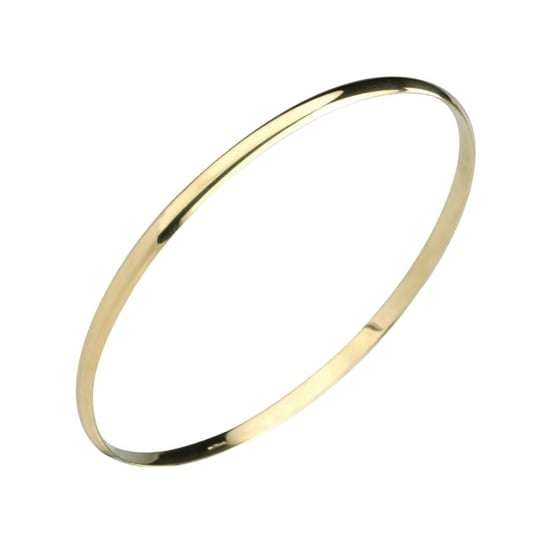 9CT GOLD BANGLES -2mmx65mm Diameter