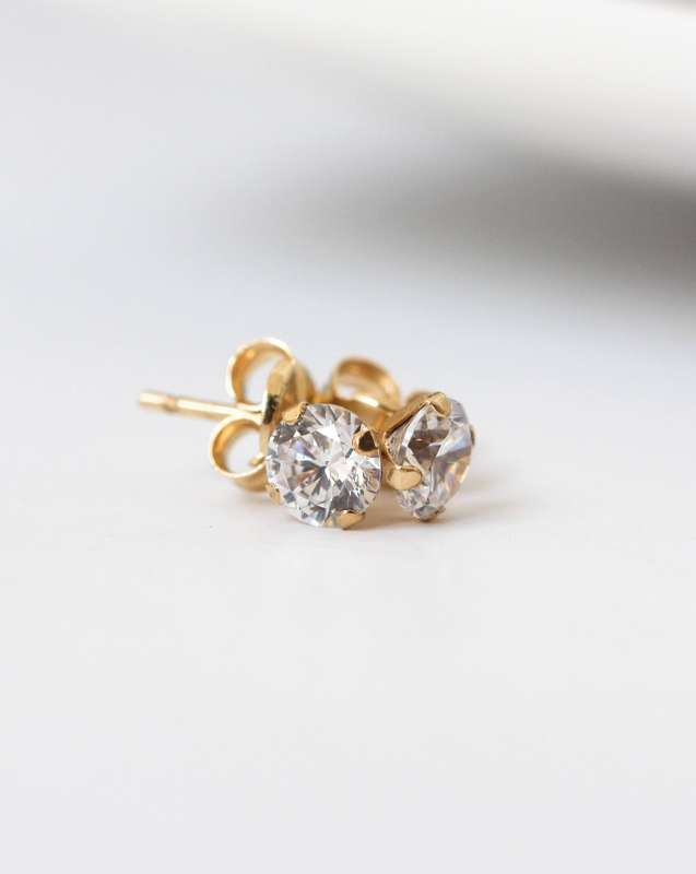 4mm Gold Studs - 9ct Gold