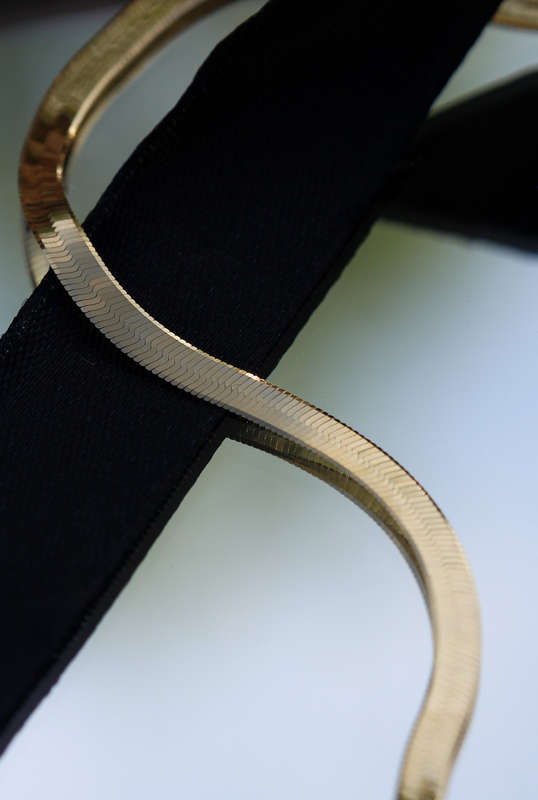 9ct Gold Flat Snake Chain 4mm Width