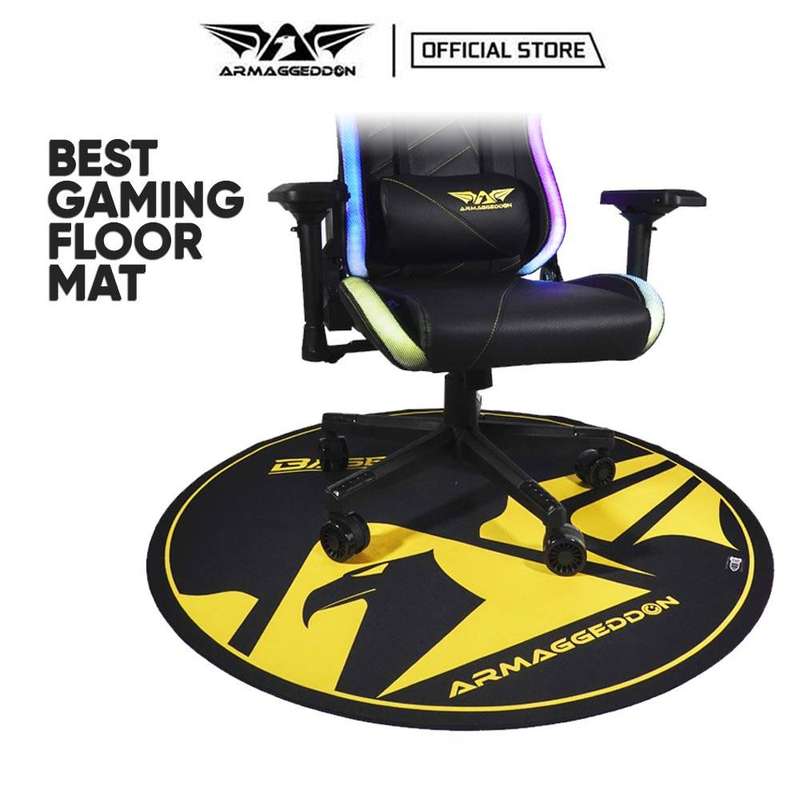 Armaggeddon Base-47 Wings Gaming Floor Mat - Yellow