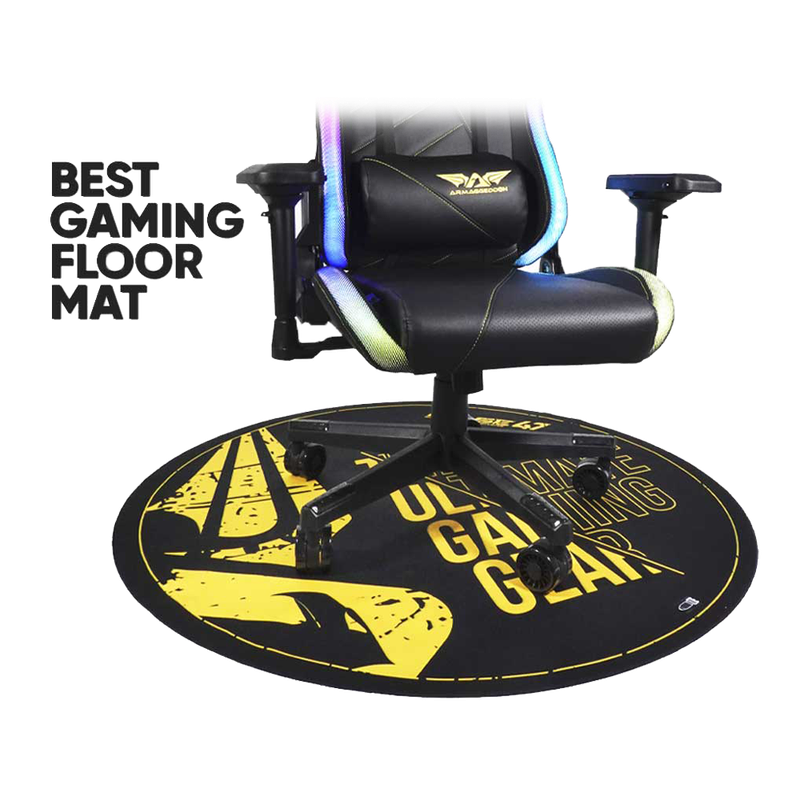 Armaggeddon Base-47 Wings Gaming Floor Mat - Yellow