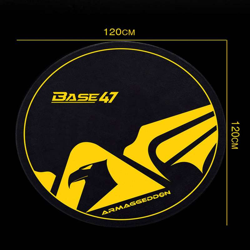 Armaggeddon Base-47 Wings Gaming Floor Mat - Yellow