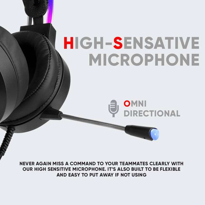 Armaggeddon Atom 9 RGB 2.1 Surround Sound Gaming Headset