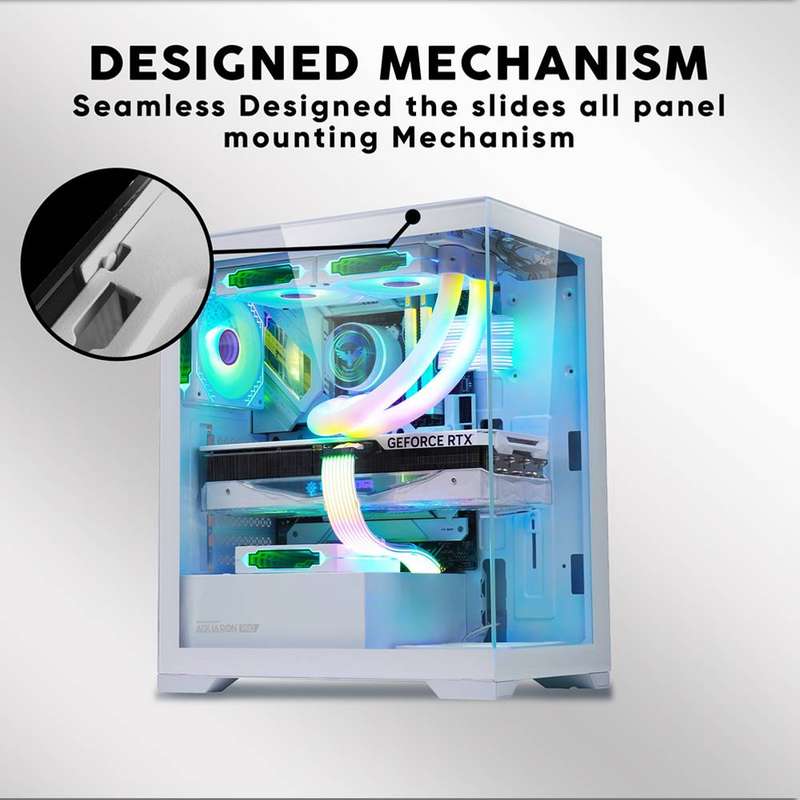 Armaggeddon Aquaron Pro ATX Gaming Case - White