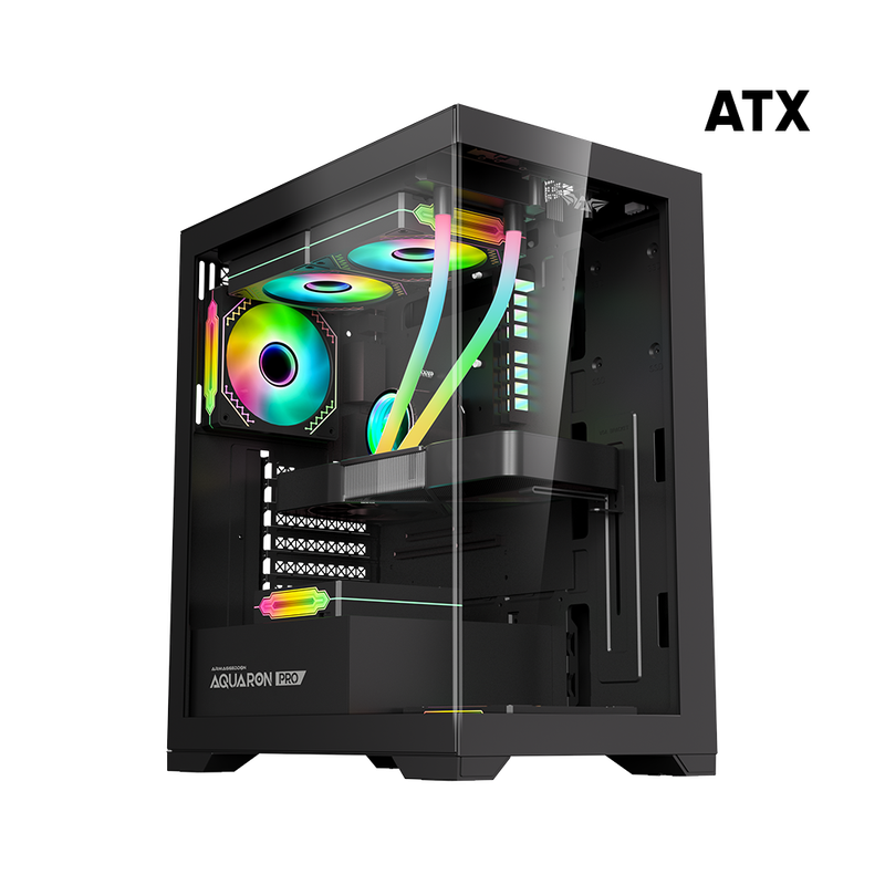 Armaggeddon Aquaron Pro ATX Gaming Case - Black