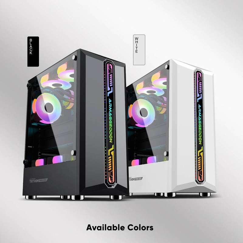 Armaggeddon Tritron Pro 300 ATX Gaming Case with 3x ARGB Fans