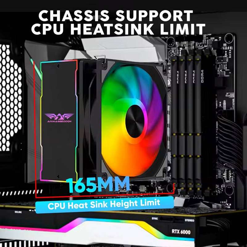 Armaggeddon Tritron Pro 300 ATX Gaming Case with 3x ARGB Fans
