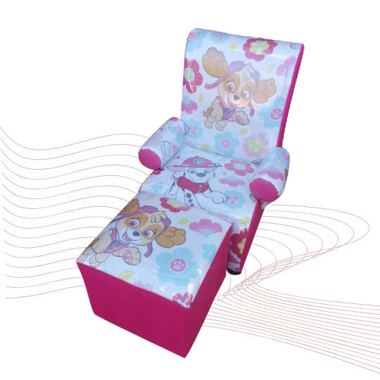 Kiddies Chair Ottoman Combo