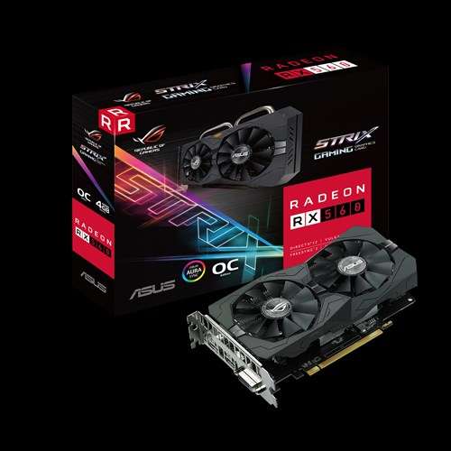 Asus Rx560 strix OC gaming 4gb free shipping