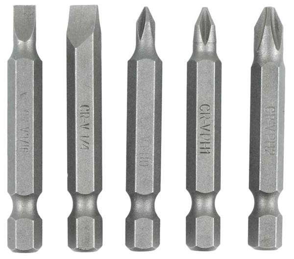Screwdriver Bit Set 5 Piece  -/+