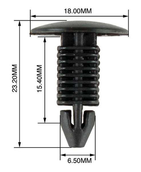 Panel Clips - 6.5mm - 10 Pieces