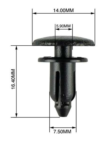 Panel Clips - 5.9 to 7.5mm - 10 Pieces