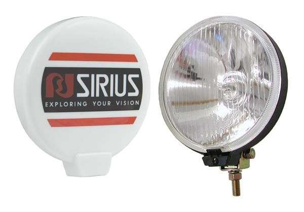 Single Round Spot Lamp with H3 Globe - Clear- 160mm