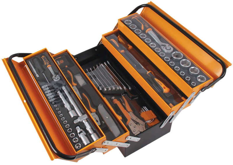 Tool Kit in 5 Tray Tool Box (85 Piece) - Hoteche