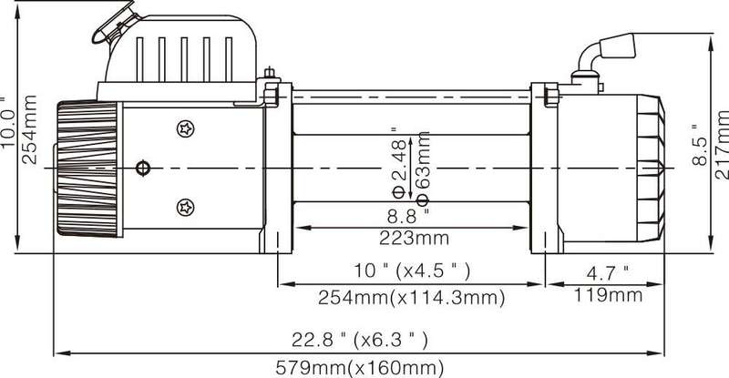 Runva 12 Volt - 12000lb (5443kg)