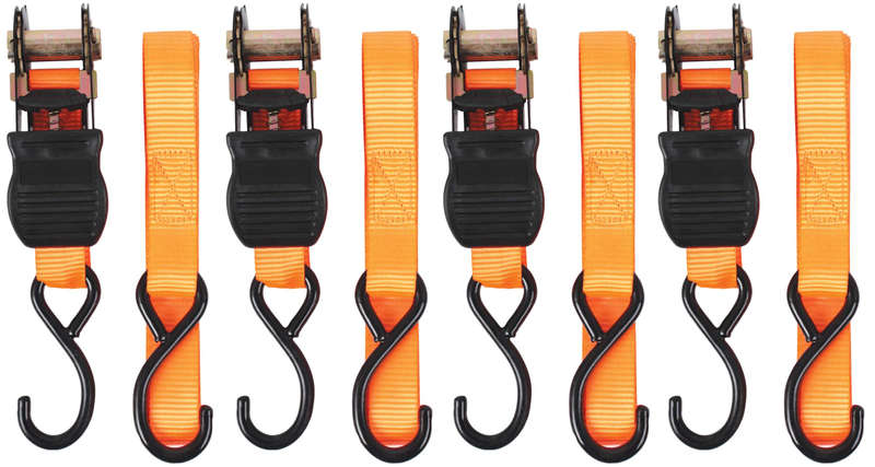 Ratchet Tie Down - 4 Piece - 25mm x 4.5m x 0.5mm