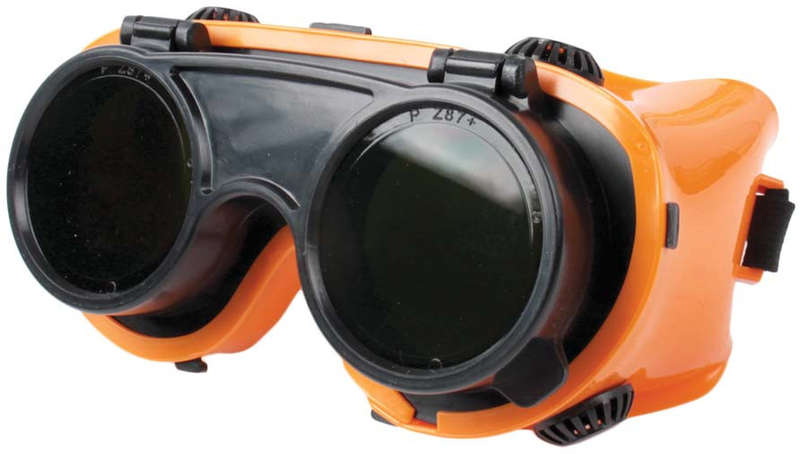 Welding Goggles with Flip Type Green PC Lens