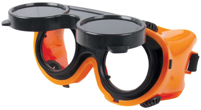 Welding Goggles with Flip Type Green PC Lens
