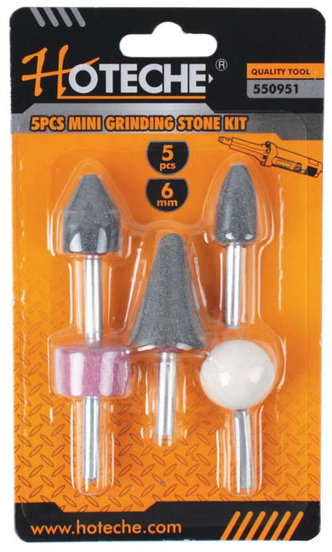 Hoteche Mini Grinding Stone Kit -5 Pieces - 6mm