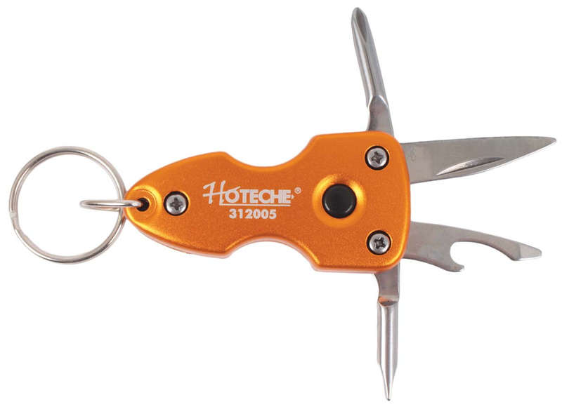 Multi Pocket Knife with LED Light and Keyholder