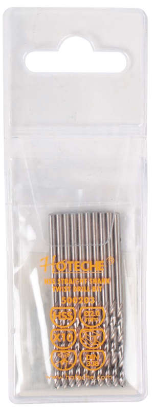 Hoteche HSS Drill Bits - 2mm (10 Piece)