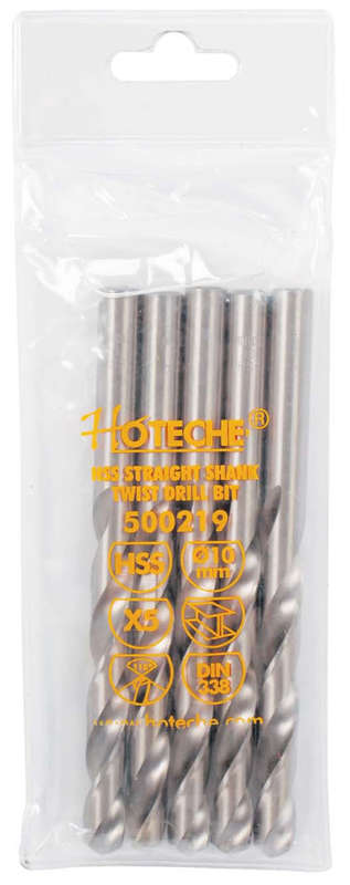 Hoteche HSS Drill Bits - 10mm (5 Piece)