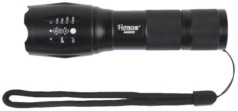 Hi Power LED Torch - 1 LED 5W - 260LM - Rechargable