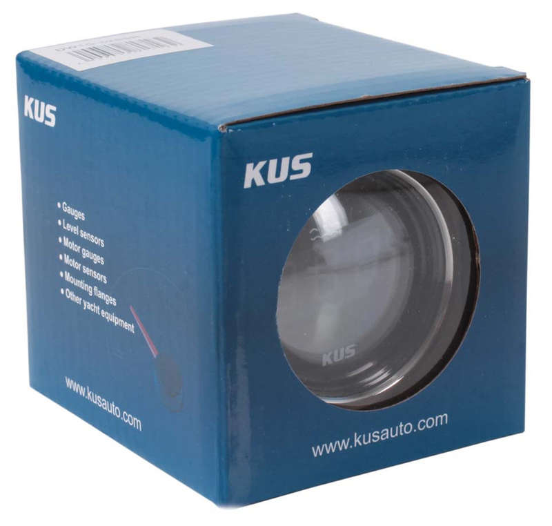 Kus Digital Water Temperature Gauge - 52mm - Black Face with Silver Bezel