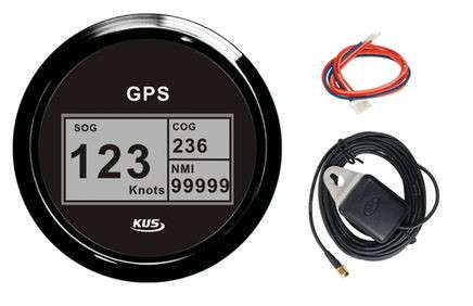 GPS Digital Speedometer with Compass - Black